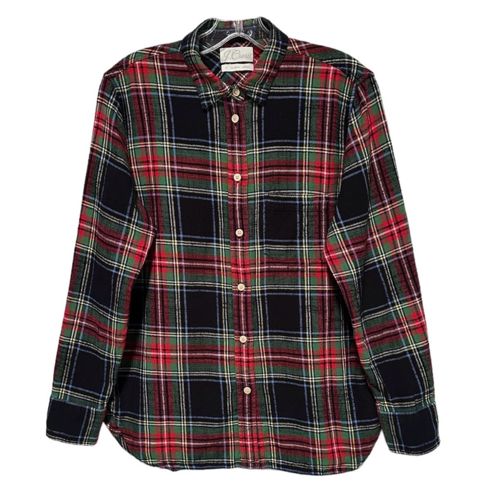 J. Crew Red and Green Plaid Button Down Shirt